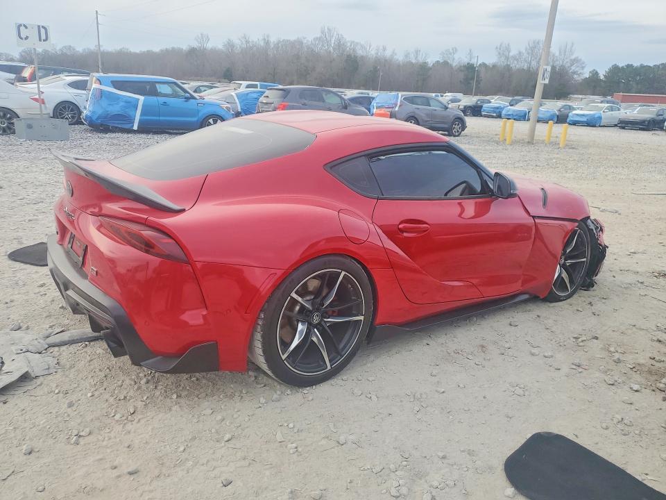 2021 Toyota Supra VIN WZ1DB0C01MW036419 COPART salvage auction — FRONT END, Al - Cert Of Title-Salvage Title, sold $10,100 on 2026-07-16 (photo 3)