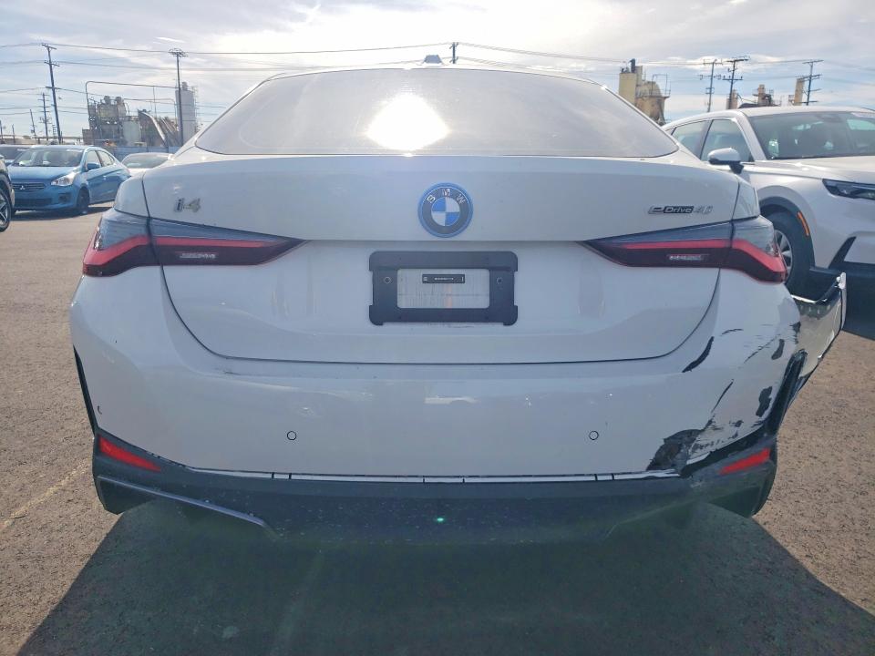 2025 BMW I4 VIN WBY23HD02SFU11715 COPART salvage auction — FRONT END, Salvage Title, sold $15,000 on 2026-07-27 (photo 6)