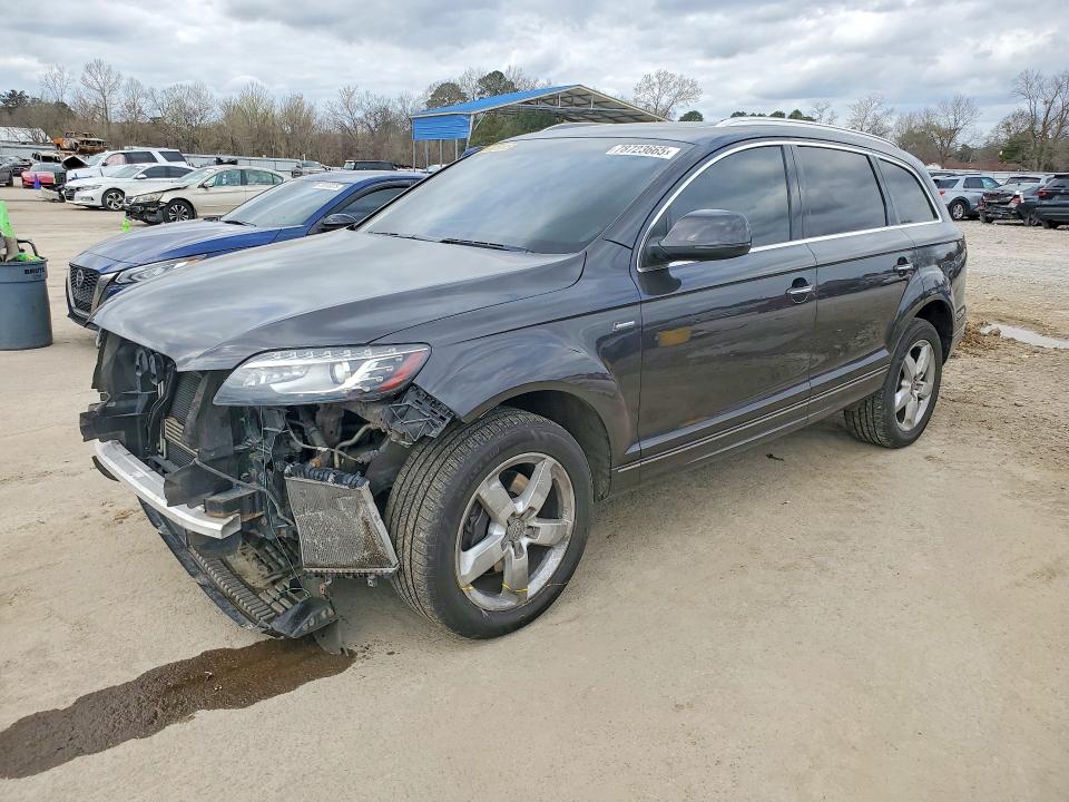 2015 Audi Q7 VIN WA1LGAFE0FD015062 COPART salvage auction — FRONT END, Ms - Cert Of Title-Salvaged, sold $2,000 on 2026-07-09 (photo 1)