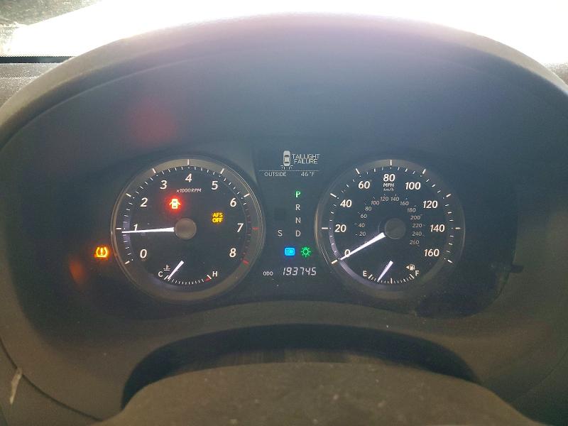 2012 Lexus ES VIN JTHBK1EG5C2486990 COPART salvage auction — FRONT END, Salvage Title, sold $1,350 on 2026-07-13 (photo 9)