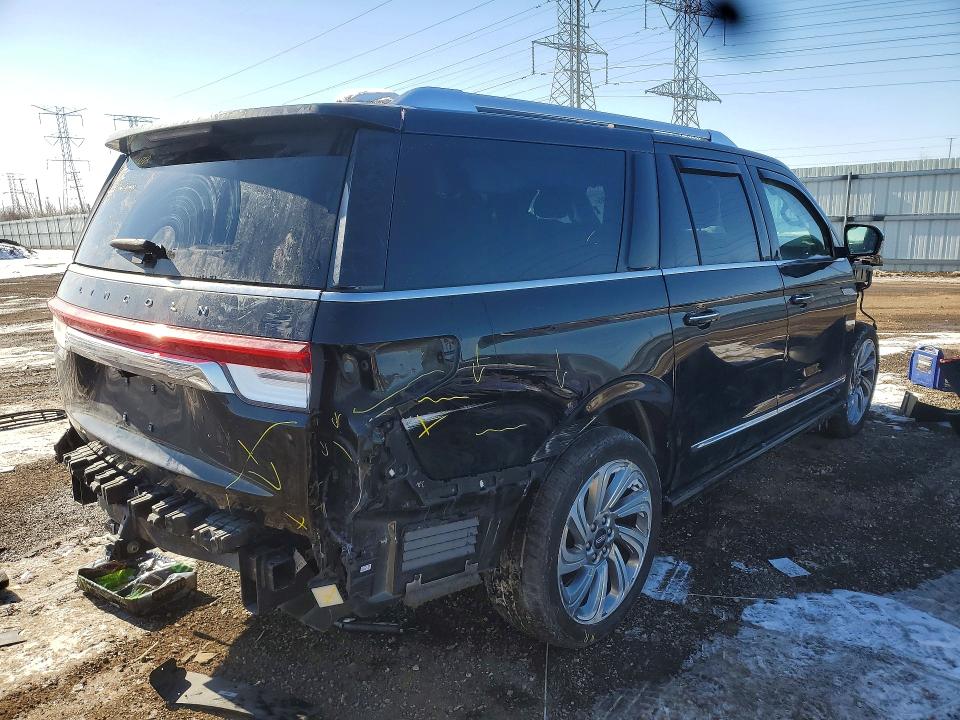2024 Lincoln Navigator VIN 5LMJJ3NG6REL12471 COPART salvage auction — FRONT END, Il - Salvage Certificate, sold $24,800 on 2026-07-28 (photo 3)