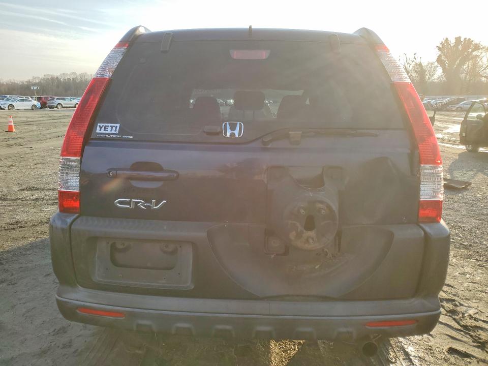 2006 Honda Cr-v VIN JHLRD78596C008595 COPART salvage auction — FRONT END, Sc - Cert Of Title-Salvage, sold $1,150 on 2026-07-06 (photo 6)