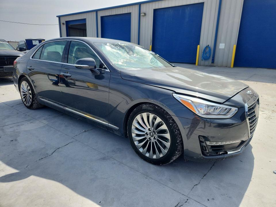 2018 Genesis G90 VIN KMHG54JH8JU049609 COPART salvage auction — FRONT END, Tx - Salvage Vehicle Title, sold $8,100 on 2026-07-24 (photo 4)