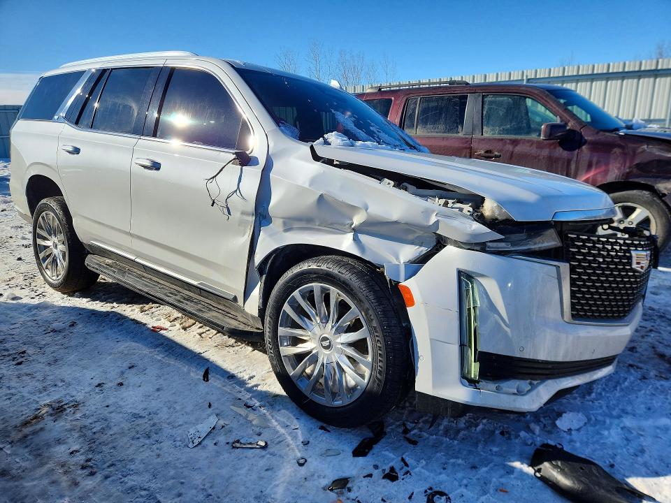 2021 Cadillac Escalade VIN 1GYS4BKLXMR310698 COPART salvage auction — Front End, MI - CERT OF TITLE-SALVAGE VEHICLE, sold $16,100 on 2026-02-26 (photo 4)
