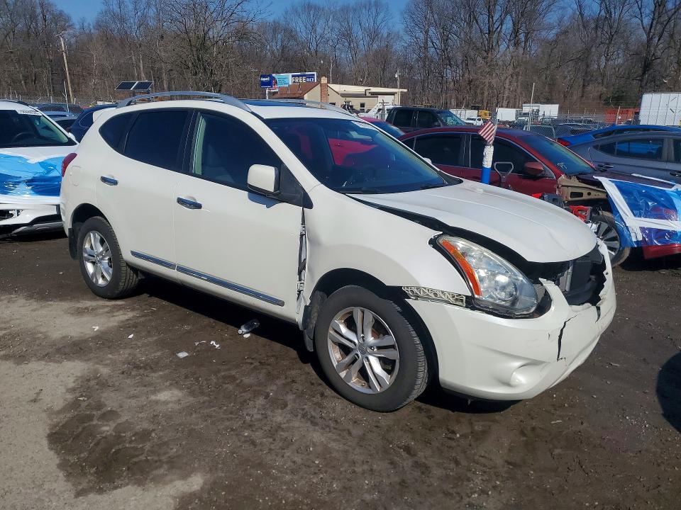 2013 Nissan Rogue VIN JN8AS5MT5DW027718 COPART salvage auction — FRONT END, Id - Salvage Certificate Of Title, sold $525 on 2026-07-07 (photo 4)