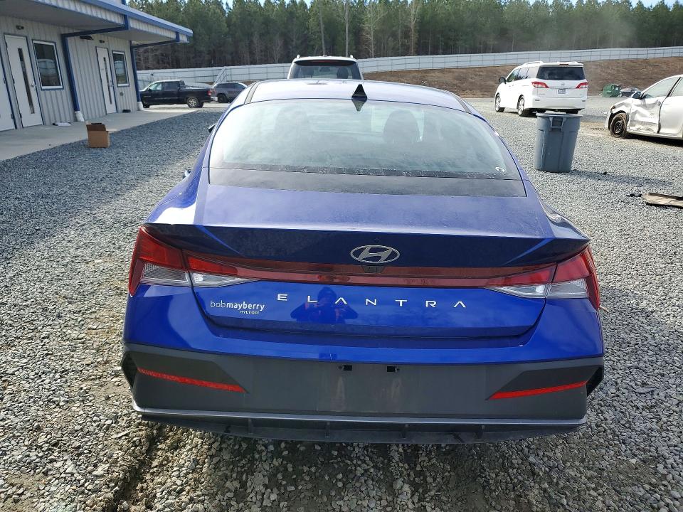 2024 Hyundai Elantra VIN KMHLM4DG1RU707805 COPART salvage auction — FRONT END, Nc - Salvage Certificate Of Title, sold $4,350 on 2026-07-02 (photo 6)