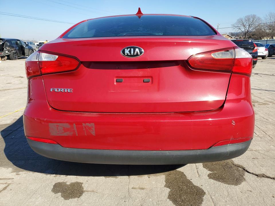 2016 Kia Forte VIN KNAFK4A60G5564336 COPART salvage auction — FRONT END, Tn - Salvage Certificate, sold $500 on 2026-07-27 (photo 6)