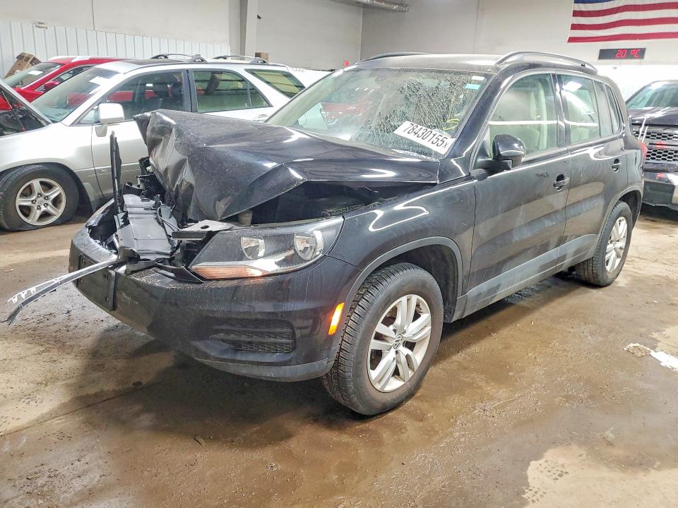 2017 Volkswagen Tiguan VIN WVGAV7AX8HK005128 COPART salvage auction — FRONT END, Il - Salvage Certificate, sold $1,100 on 2026-07-07 (photo 1)