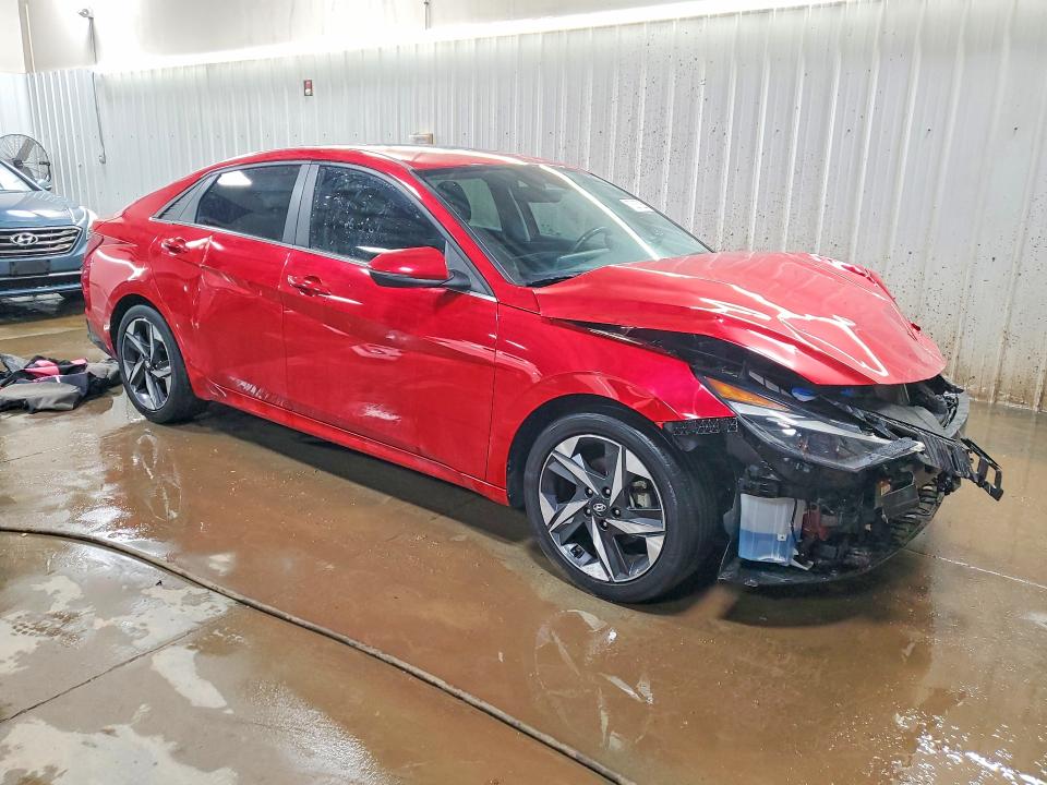 2023 Hyundai Elantra VIN 5NPLP4AGXPH107663 COPART salvage auction — FRONT END, Il - Salvage Certificate, sold $3,750 on 2026-08-02 (photo 4)