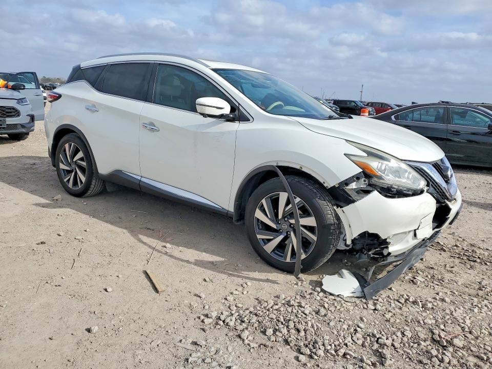 2016 Nissan Murano VIN 5N1AZ2MG5GN158341 COPART salvage auction — FRONT END, Tx - Salvage Vehicle Title, sold $1,600 on 2026-07-02 (photo 4)