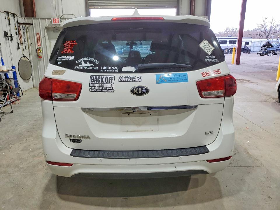 2017 Kia SEDONA VIN KNDMB5C16H6250753 COPART salvage auction — MECHANICAL, Id - Certificate Of Title, sold $250 on 2026-07-27 (photo 6)