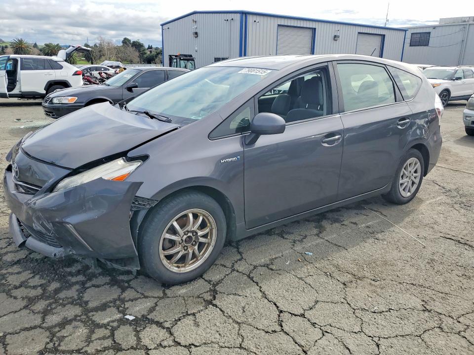 2014 Toyota Prius v VIN JTDZN3EU9EJ006967 COPART salvage auction — FRONT END, Ca - Salvage Certificate, sold $1,150 on 2026-07-31 (photo 1)