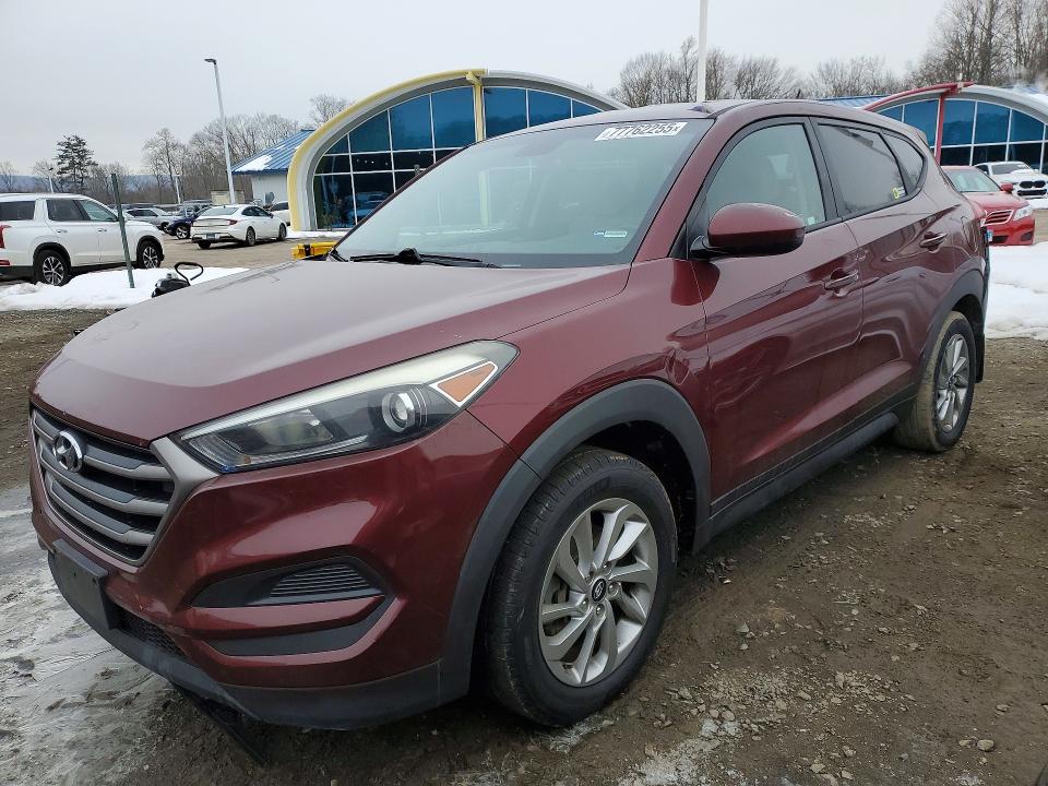 2016 Hyundai Tucson VIN KM8J23A41GU032679 COPART salvage auction — REAR END, Ma - Cert Of Title-Salvage, sold $2,300 on 2026-07-02 (photo 1)