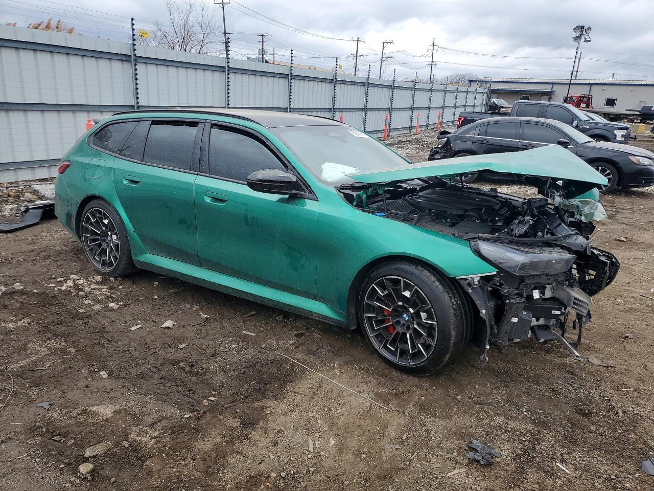 2026 BMW M5 VIN WBS83GV00TCW64029 COPART salvage auction — Front End, IN - CERT OF TITLE-SALVAGE TITLE, sold $48,750 on 2026-07-06 (photo 4)