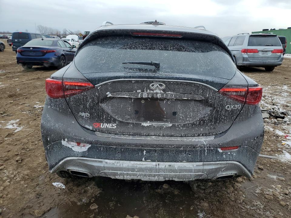 2017 Infiniti Qx30 VIN SJKCH5CR8HA021291 COPART salvage auction — FRONT END, Il - Salvage Certificate, sold $1,100 on 2026-07-09 (photo 6)