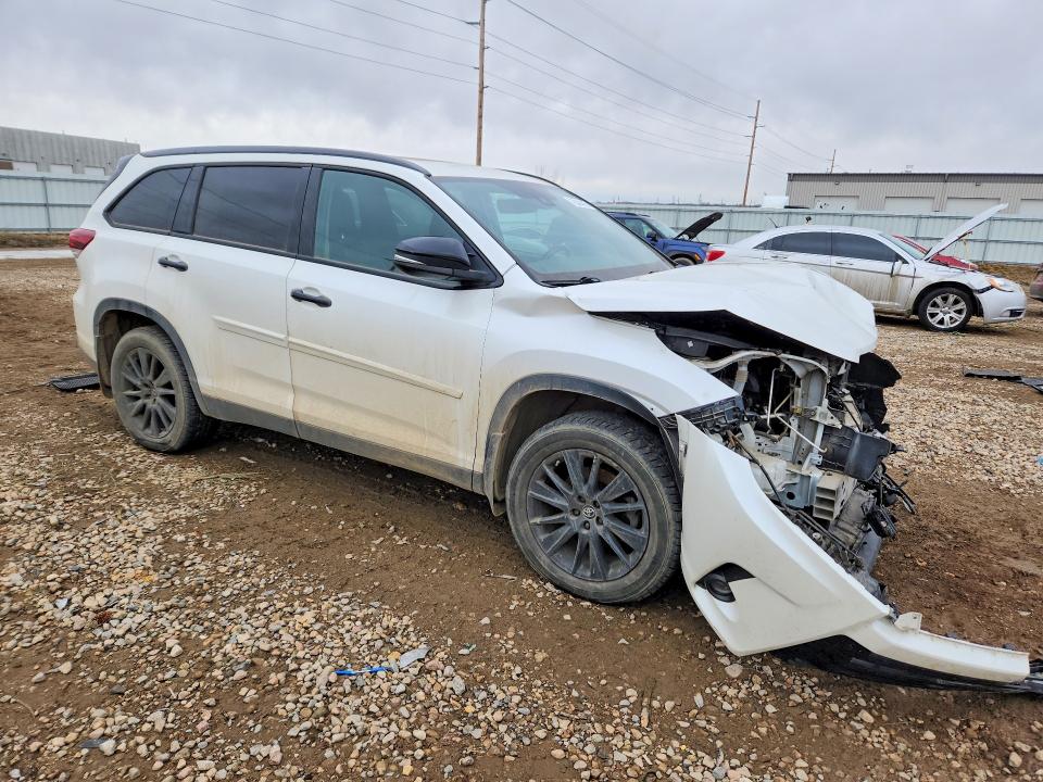 2019 Toyota Highlander VIN 5TDJZRFH4KS970185 COPART salvage auction — FRONT END, Mn - Cert Of Title-Salvage, sold $4,850 on 2026-07-20 (photo 4)
