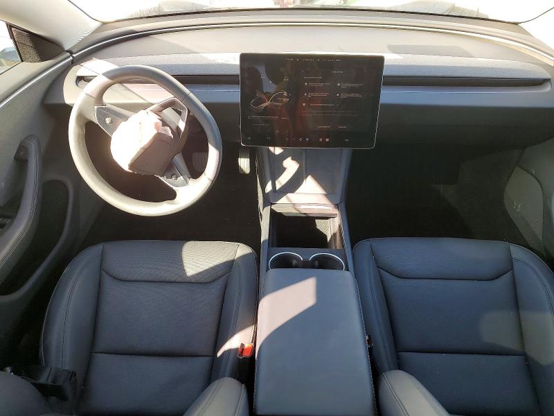 2025 Tesla Model 3 VIN 5YJ3E1EA4SF975496 COPART salvage auction — FRONT END, Ca - Salvage Certificate, sold $10,500 on 2026-07-24 (photo 8)