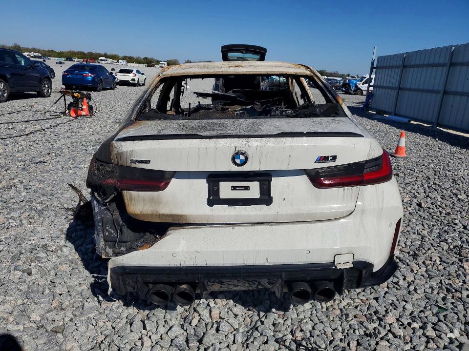 2024 BMW M3 VIN WBS43AY0XRFS74229 COPART salvage auction — BURN, FL - CERTIFICATE OF DESTRUCTION, sold $3,700 on 2026-08-04 (photo 6)