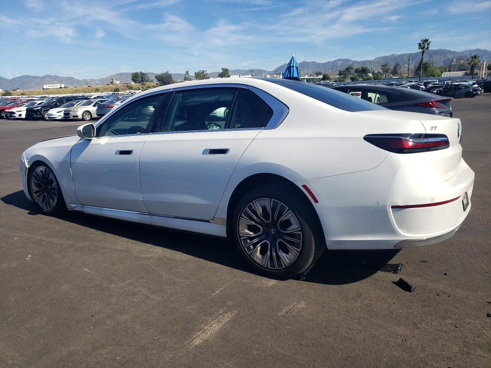 2025 BMW I7 VIN WBY43EJ02SCT41887 COPART salvage auction — Front End, CA - SALVAGE CERTIFICATE, sold $24,600 on 2026-04-27 (photo 2)