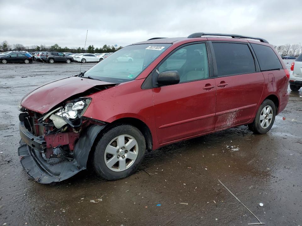 2006 Toyota Sienna VIN 5TDZA23C06S549726 COPART salvage auction — FRONT END, Va - Cert Of Title - Salvage, sold $575 on 2026-07-08 (photo 1)