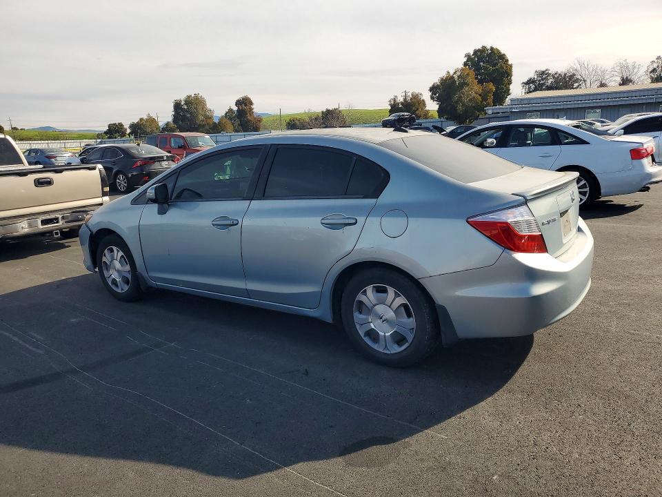 2012 Honda Civic VIN JHMFB4F28CS001067 COPART salvage auction — FRONT END, Ca - Salvage Acquisition Billofsale, sold $425 on 2026-07-20 (photo 2)