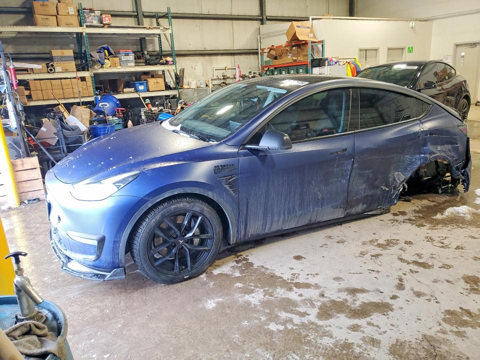 2023 Tesla Model y VIN 7SAYGDEE7PF648573 COPART salvage auction — REAR END, On - Permit No Brand - Unfit, sold $16,650 on 2026-07-02 (photo 1)