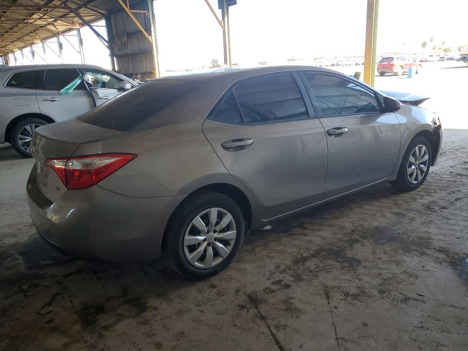 2014 Toyota Corolla VIN 5YFBURHE5EP119581 COPART salvage auction — FRONT END, Az - Cert Of Title - Salvage, sold $1,750 on 2026-07-27 (photo 3)
