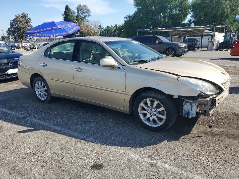 2002 Lexus ES VIN JTHBF30G020051750 COPART salvage auction — FRONT END, Ca - Dis/Dlr/Exp App For Dup Salvag, sold $450 on 2026-07-14 (photo 4)