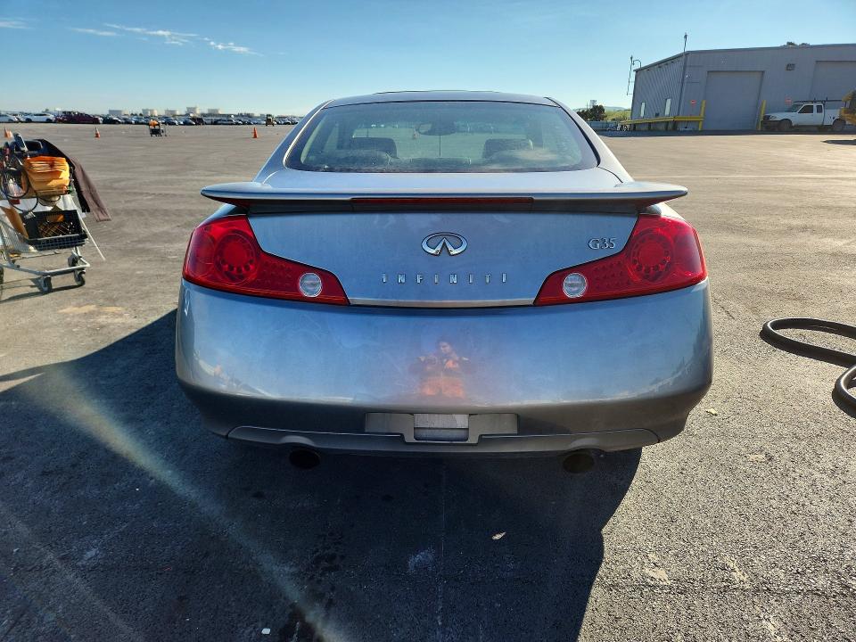 2005 Infiniti G35 VIN JNKCV54E35M412557 COPART salvage auction — FRONT END, CA - SALVAGE CERTIFICATE, sold $175 on 2026-07-13 (photo 6)