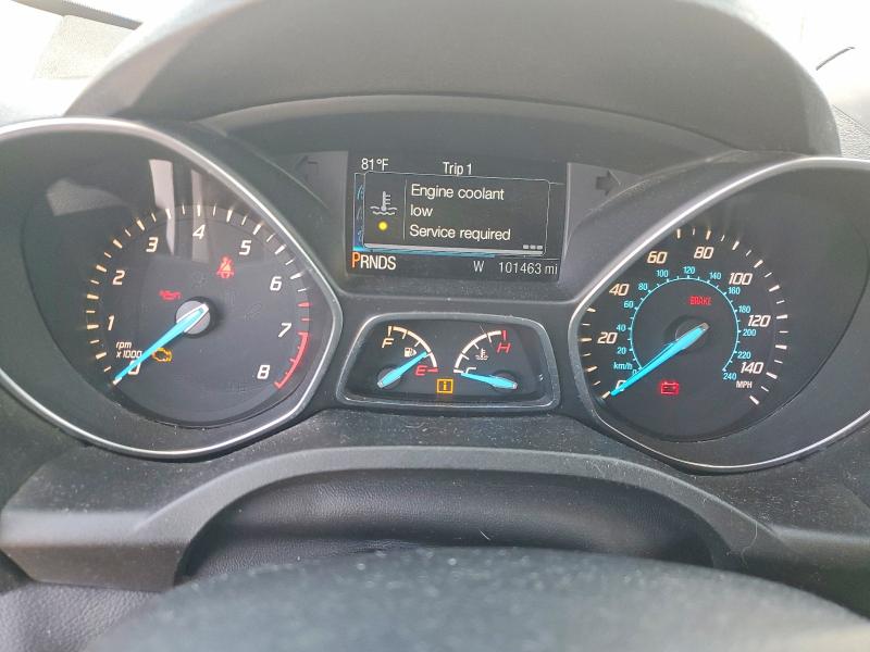 2014 Ford Escape VIN 1FMCU0GX2EUB16204 COPART salvage auction — FRONT END, Ca - Dis/Dlr/Exp App For Dup Clean, sold $1,000 on 2026-07-10 (photo 9)