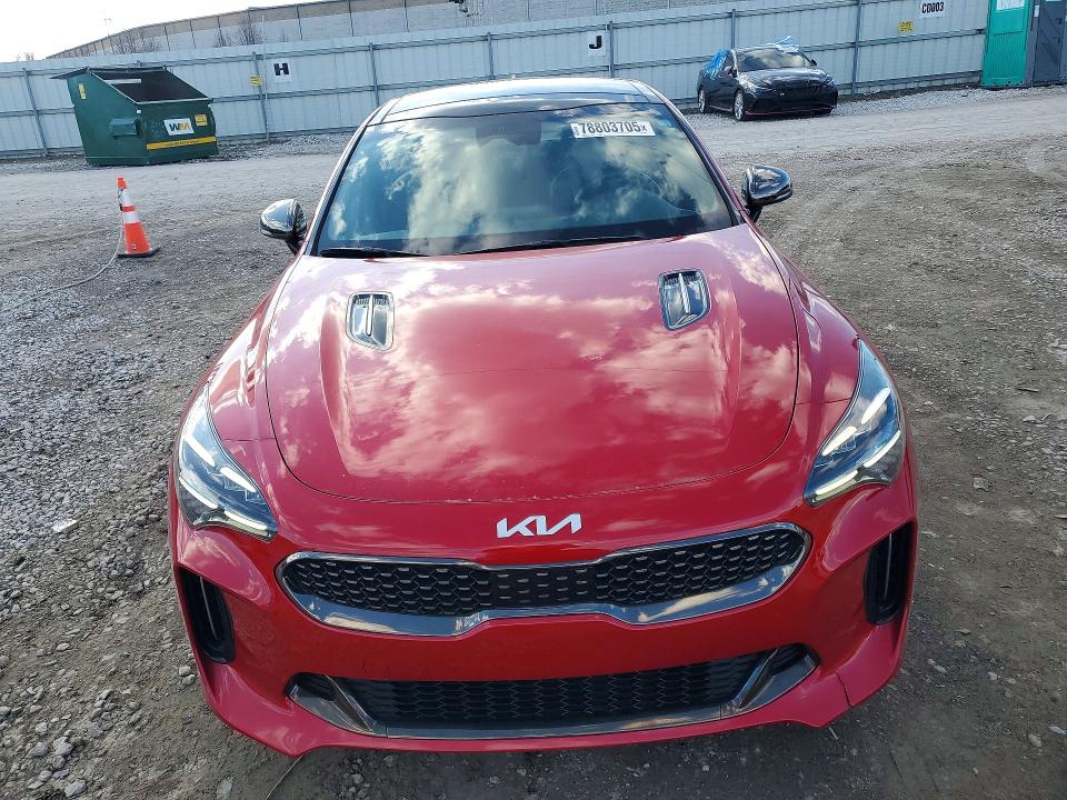 2022 Kia Stinger VIN KNAE35LD1N6109495 COPART salvage auction — FRONT END, Oh - Cert Of Title-Salvage, sold $1,550 on 2026-07-21 (photo 5)