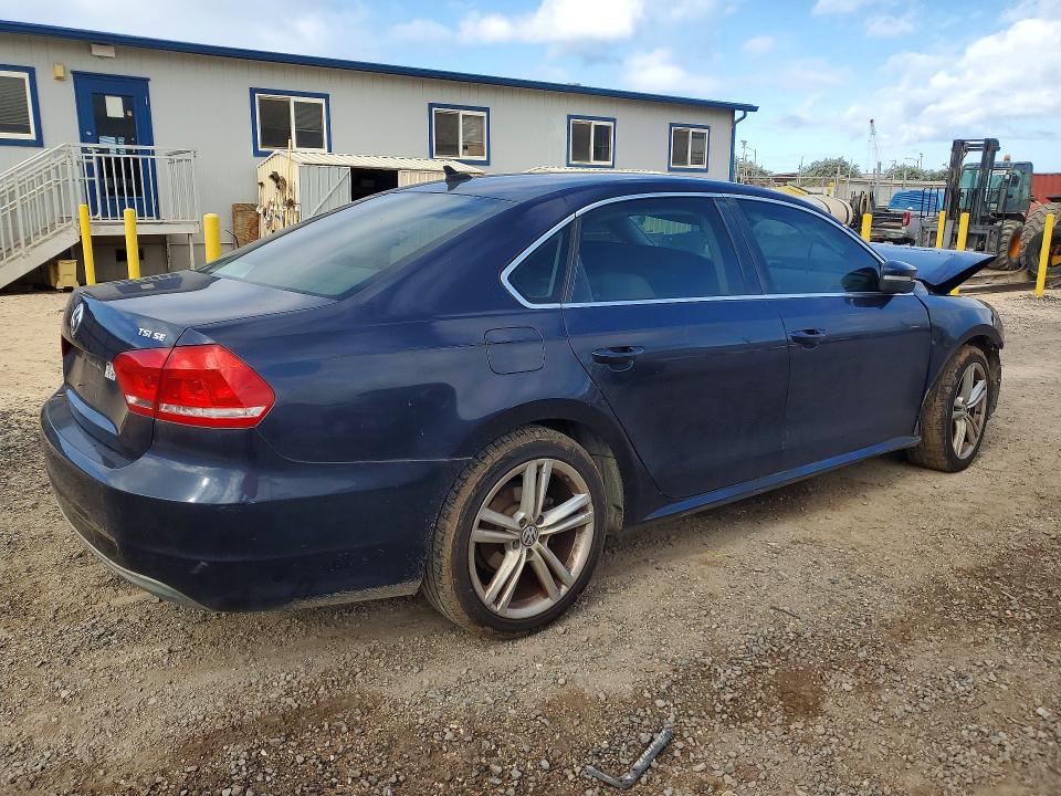 2014 Volkswagen Passat VIN 1VWBT7A31EC090361 COPART salvage auction — FRONT END, HI - CERTIFICATE OF SALVAGE, sold $2 on 2026-07-27 (photo 3)