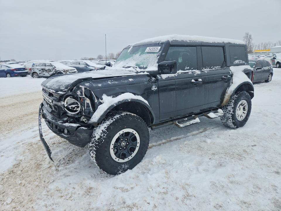 2023 Ford Bronco VIN 1FMDE5DH2PLB18491 COPART salvage auction — FRONT END, Mi - Certificate Of Title, sold $12,700 on 2026-07-22 (photo 1)