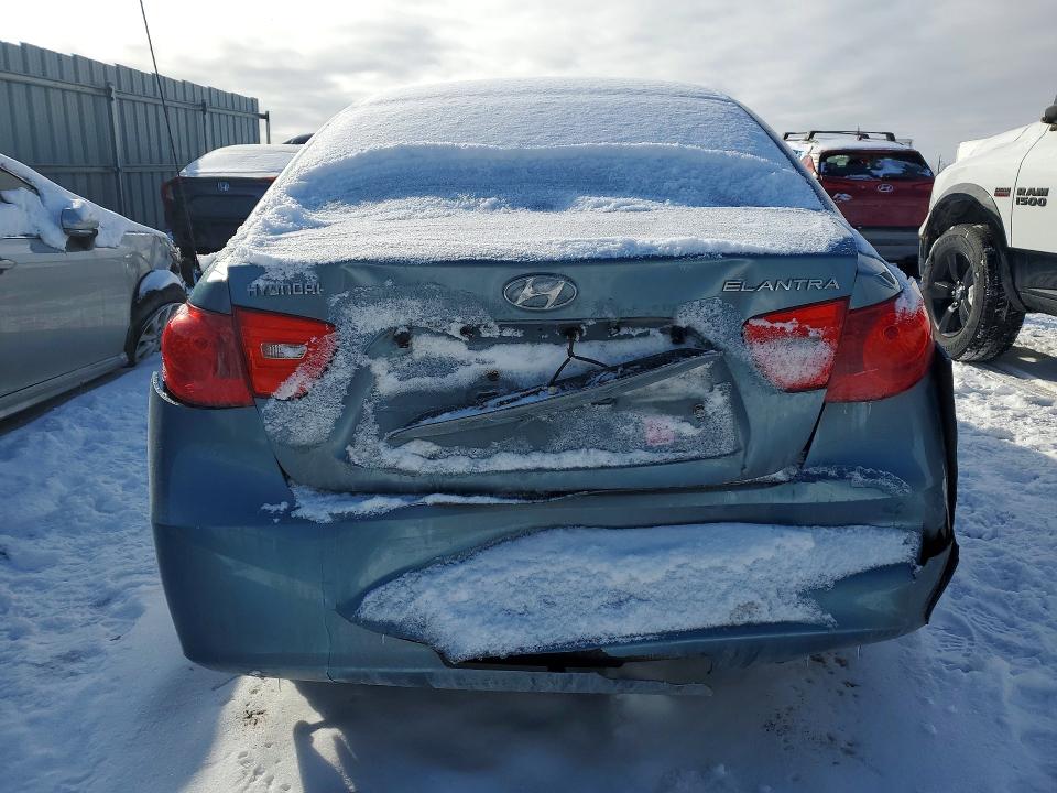 2007 Hyundai Elantra VIN KMHDT45DX7U044307 COPART salvage auction — REAR END, On - Permit Salvage, sold $250 on 2026-07-28 (photo 6)