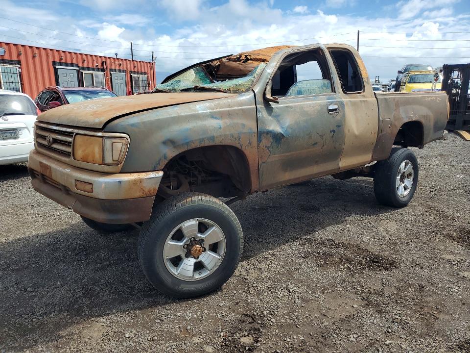 1996 Toyota T100 VIN JT4UN24D4T0021627 COPART salvage auction — ROLLOVER, Hi - Certificate Of Salvage, sold $1 on 2026-07-20 (photo 1)