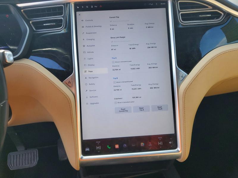 2016 Tesla Model x VIN 5YJXCDE26GF026637 COPART salvage auction — FRONT END, FL - CERT OF TITLE SLVG REBUILDABLE, sold $3,000 on 2026-07-24 (photo 9)