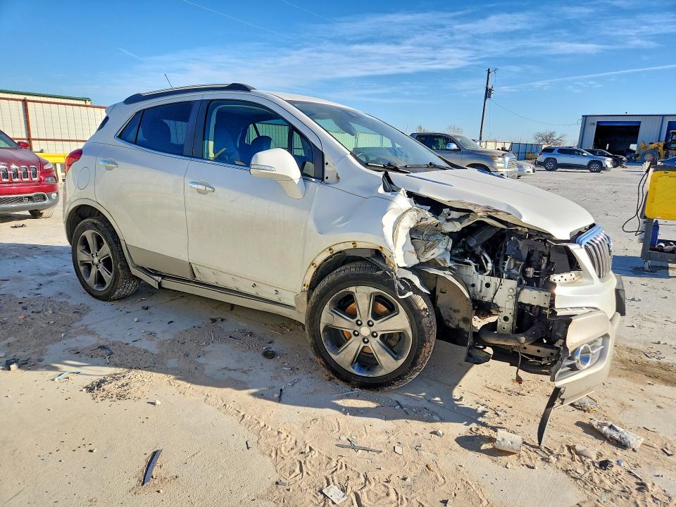 2014 Buick Encore VIN KL4CJGSB9EB557187 COPART salvage auction — FRONT END, Tx - Salvage Vehicle Title, sold $950 on 2026-07-10 (photo 4)