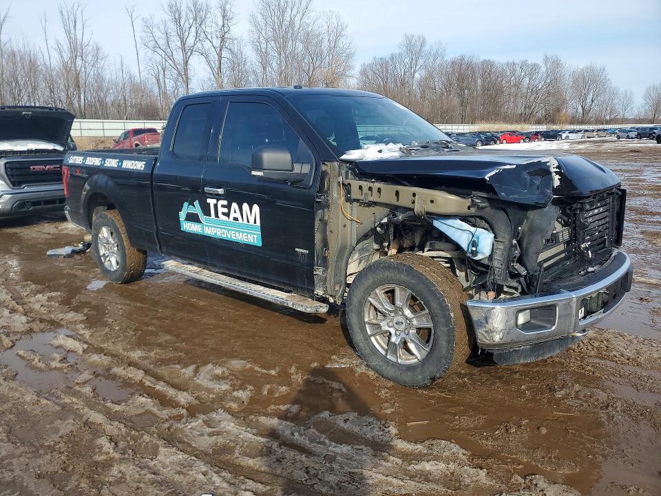 2015 Ford F-150 VIN 1FTEX1EP6FFD12648 COPART salvage auction — FRONT END, Mi - Certificate Of Title, sold $2,500 on 2026-07-06 (photo 4)