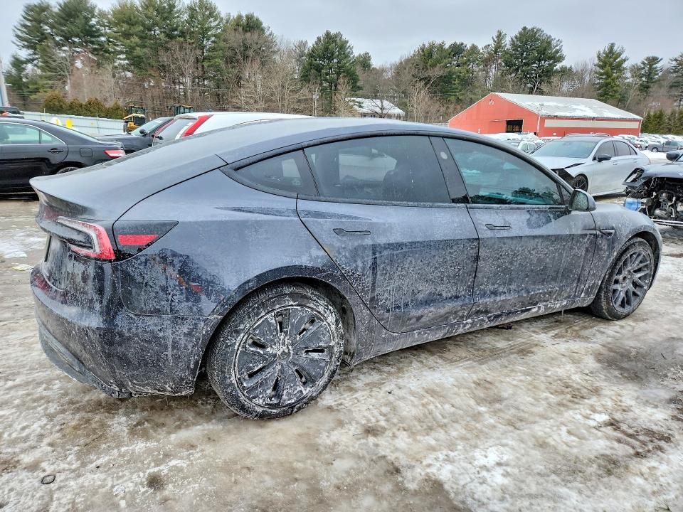 2025 Tesla Model 3 VIN 5YJ3E1EA1SF937899 COPART salvage auction — SIDE, Ca - Salvage Certificate, sold $6,400 on 2026-07-30 (photo 3)