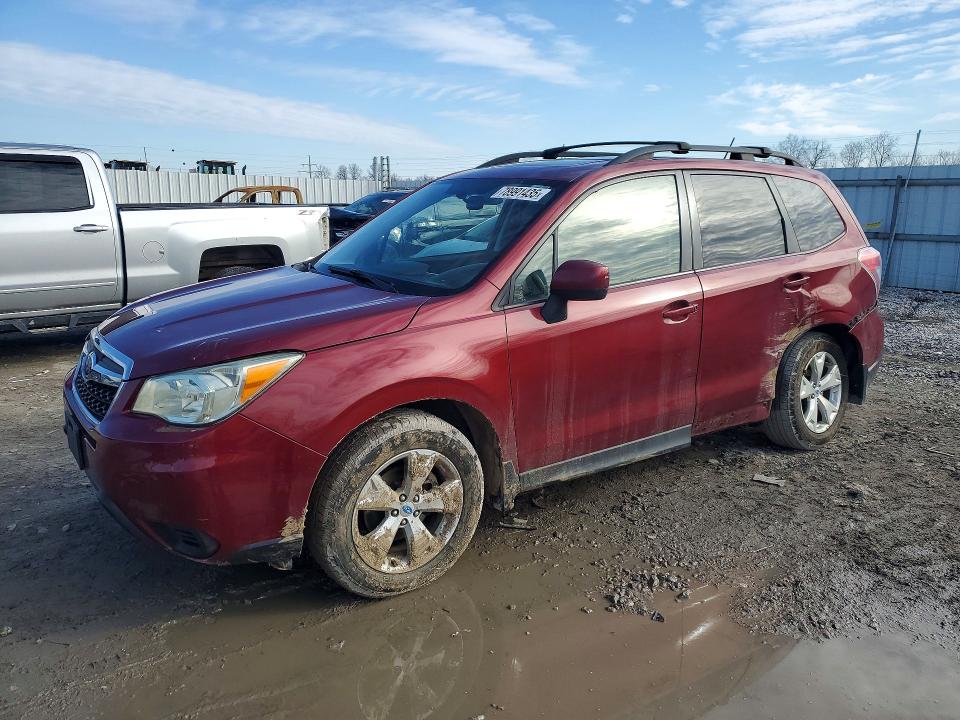 2014 Subaru Forester VIN JF2SJAEC3EH439430 COPART salvage auction — REAR END, Salvage Title, sold $525 on 2026-07-14 (photo 1)