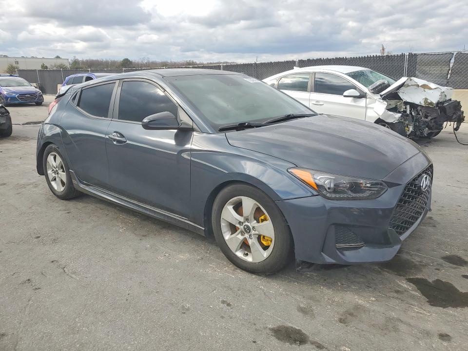 2019 Hyundai Veloster VIN KMHTH6AB7KU007141 COPART salvage auction — REAR END, Salvage Title, sold $1,500 on 2026-07-15 (photo 4)