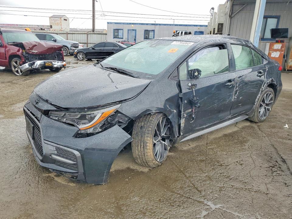 2021 Toyota Corolla VIN JTDS4MCE7MJ075256 COPART salvage auction — ALL OVER, Ca - Salvage Certificate, sold $1,250 on 2026-07-16 (photo 1)