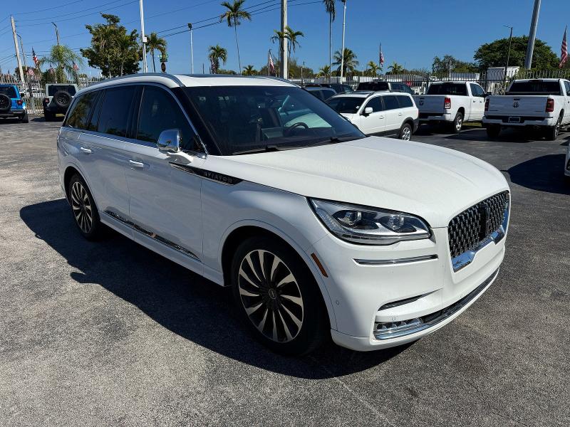 2020 Lincoln Aviator VIN 5LMYJ9YY7LGL15526 COPART salvage auction — Water/Flood, FL - CERT OF TITLE-FLOOD & REBUILT (P), sold $29,750 on 2026-02-18 (photo 1)