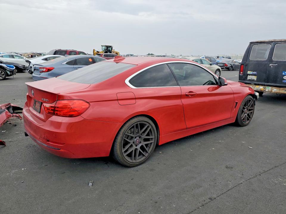 2017 BMW 4er VIN WBA4R7C51HK876533 COPART salvage auction — FRONT END, Salvage Title, sold $70 on 2026-08-19 (photo 3)