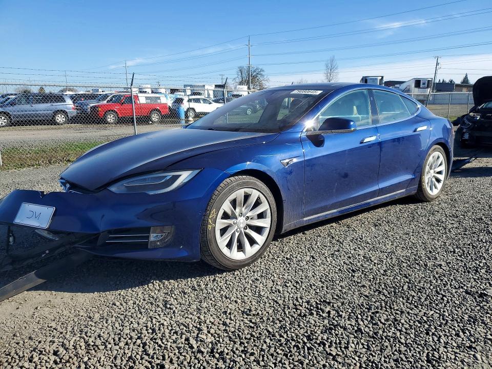 2017 Tesla Model s VIN 5YJSA1E21HF192757 COPART salvage auction — FRONT END, Or - Salvage Title Certificate, sold $7,400 on 2026-07-07 (photo 1)