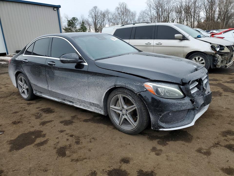2017 Mercedes-benz C-klasse VIN 55SWF4KB5HU205548 COPART salvage auction — FRONT END, Md - Cert Of Salvage > 75% Damage, sold $4,000 on 2026-07-10 (photo 4)