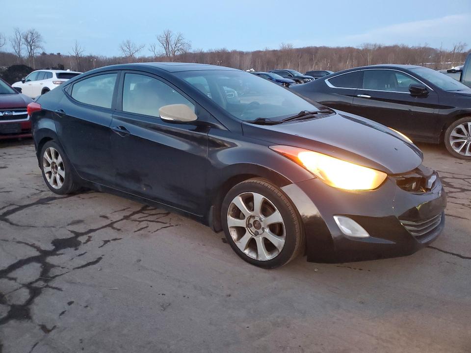 2012 Hyundai Elantra VIN KMHDH4AE4CU363339 COPART salvage auction — REAR END, Id - Salvage Certificate Of Title, sold $600 on 2026-07-16 (photo 4)