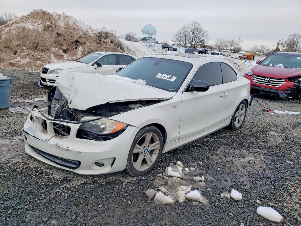 2012 BMW 1 series VIN WBAUP9C5XCVL91865 COPART salvage auction — FRONT END, Nj - Cert Of Title-Salvage, sold $450 on 2026-07-07 (photo 1)