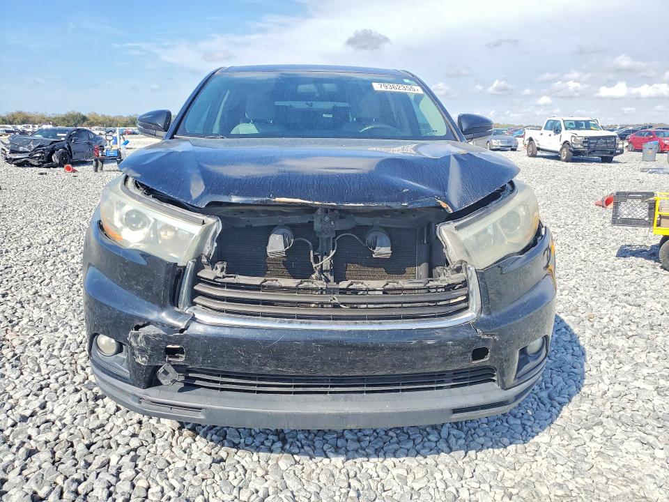2015 Toyota Highlander VIN 5TDZKRFH2FS103493 COPART salvage auction — FRONT END, Fl - Cert Of Title Slvg Rebuildable, sold $7,400 on 2026-07-07 (photo 5)