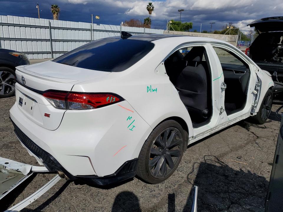 2021 Toyota Corolla VIN 5YFS4MCE5MP072755 COPART salvage auction — FRONT END, Ca - Salvage Certificate, sold $5,800 on 2026-07-20 (photo 3)